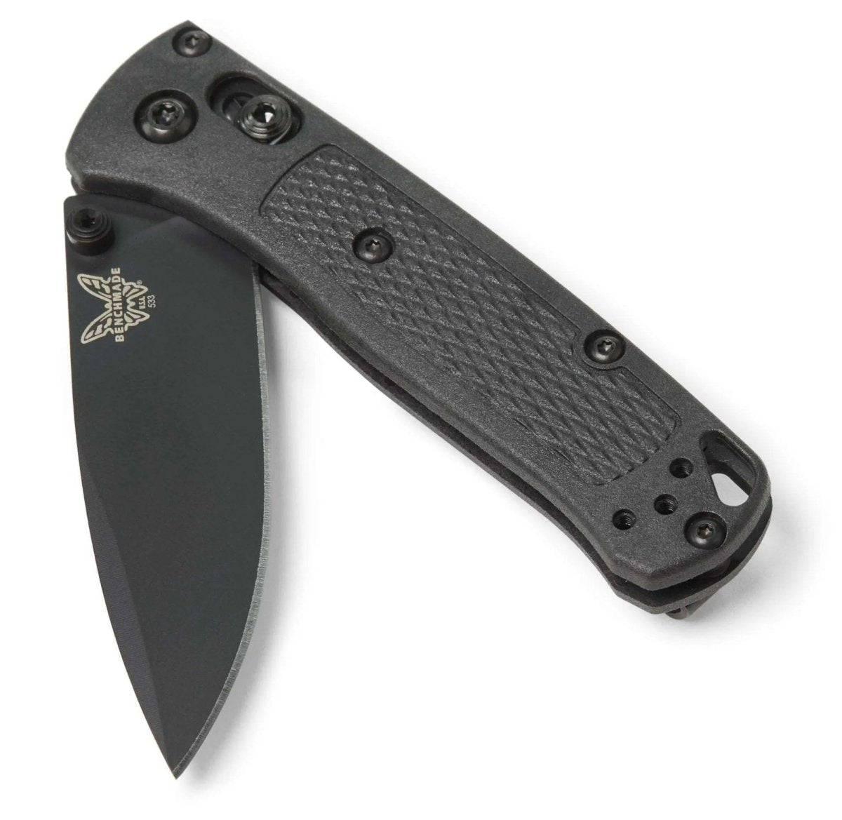 Benchmade Mini Bugout, 2.82" S30V Black Blade, CF-Elite Handle 533BK-2 - NORTH RIVER OUTDOORS