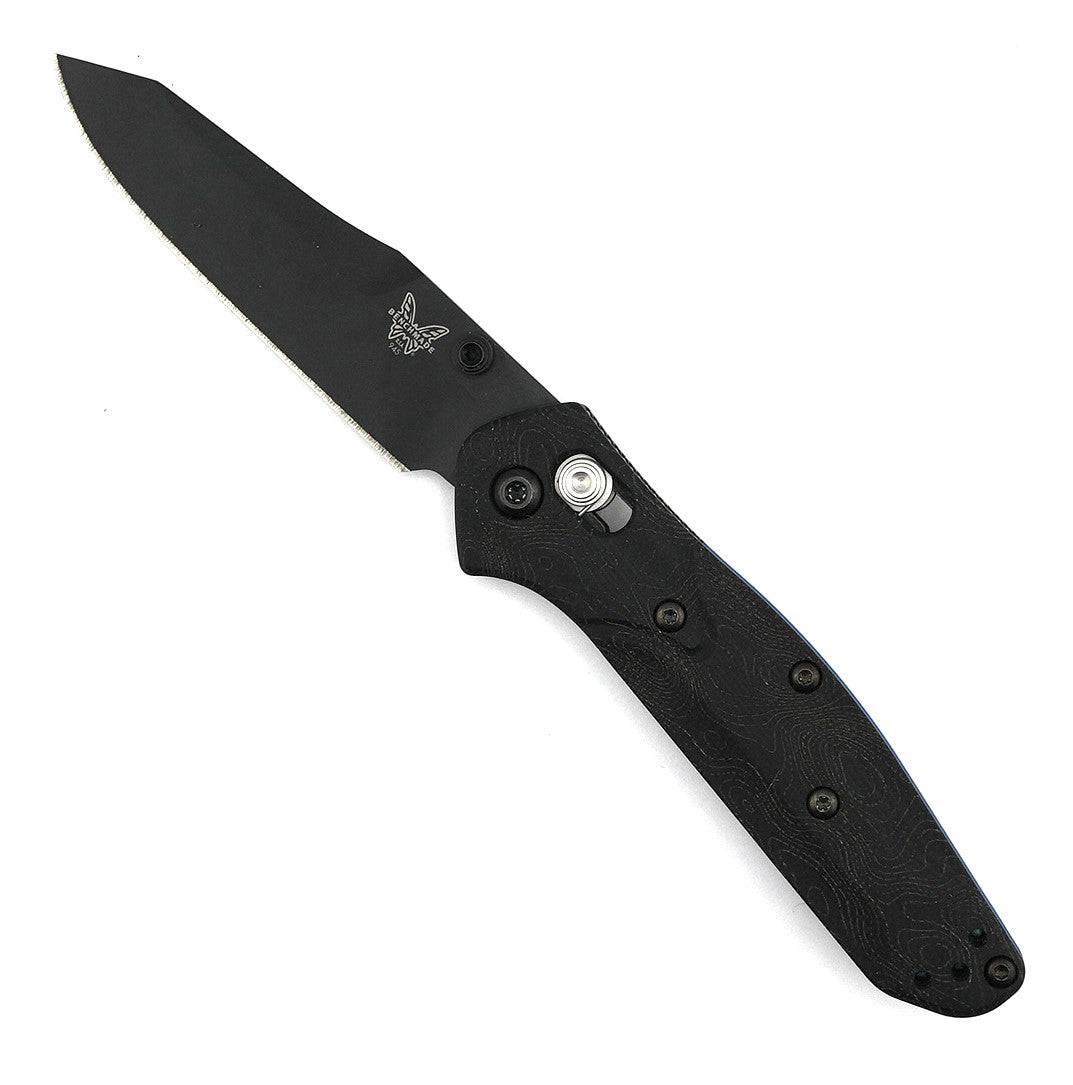 Custom Engraved Benchmade 945BK-1 Mini Osborne Knife Black G-10 - NORTH RIVER OUTDOORS