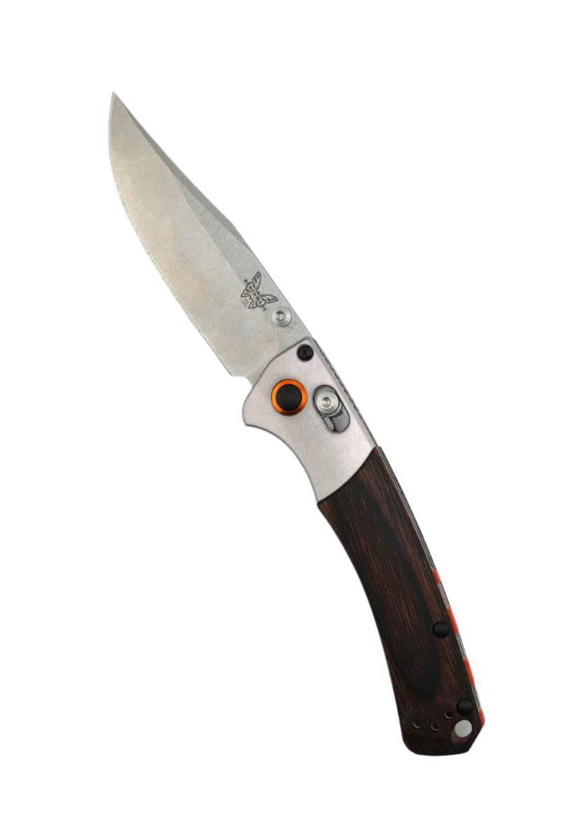 Custom Engraved Benchmade Mini Crooked River Knife Dymondwood (3.4") 15085-2 - NORTH RIVER OUTDOORS