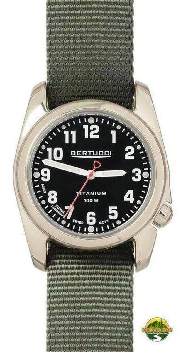 Bertucci A-2T Highpolish Black / Drab Watch - NORTH RIVER OUTDOORS