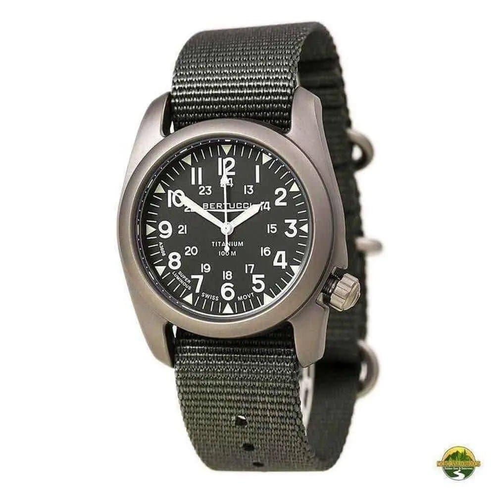 Bertucci A-2T Vintage Titanium Green Dial Men's watch #12030 - NORTH RIVER OUTDOORS