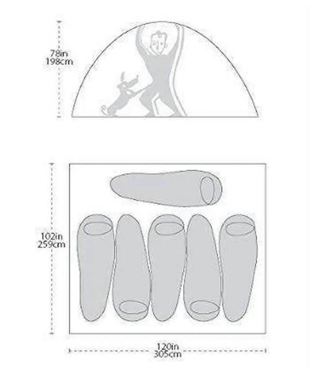 Big Agnes Rabbit Ears 6 Person Tent - NORTH RIVER OUTDOORS