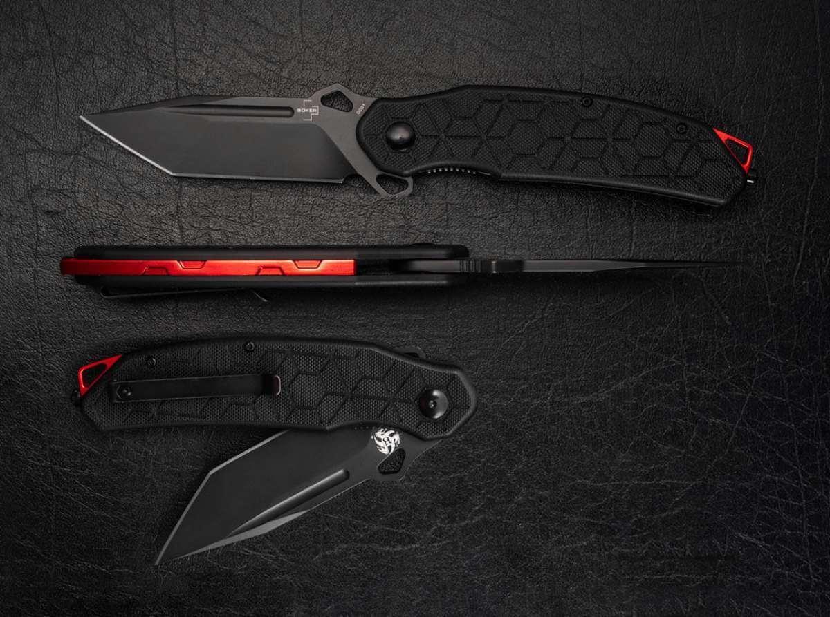 Boker 01BO151 Yokai Flipper Knife 3.7" D2 Tanto (USA) - NORTH RIVER OUTDOORS