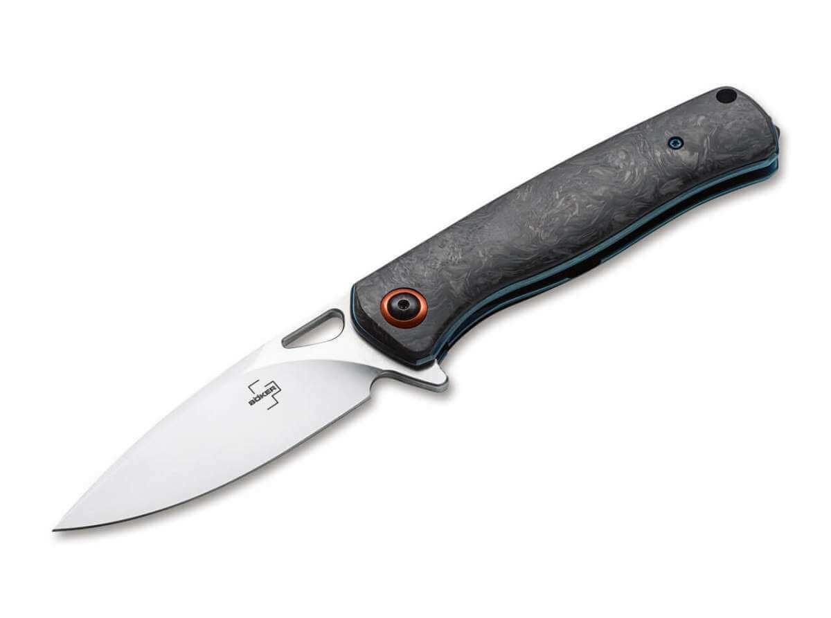 Boker 01BO319 Nebula Flipper Knife 3.62" D2 Carbon Fiber - NORTH RIVER OUTDOORS