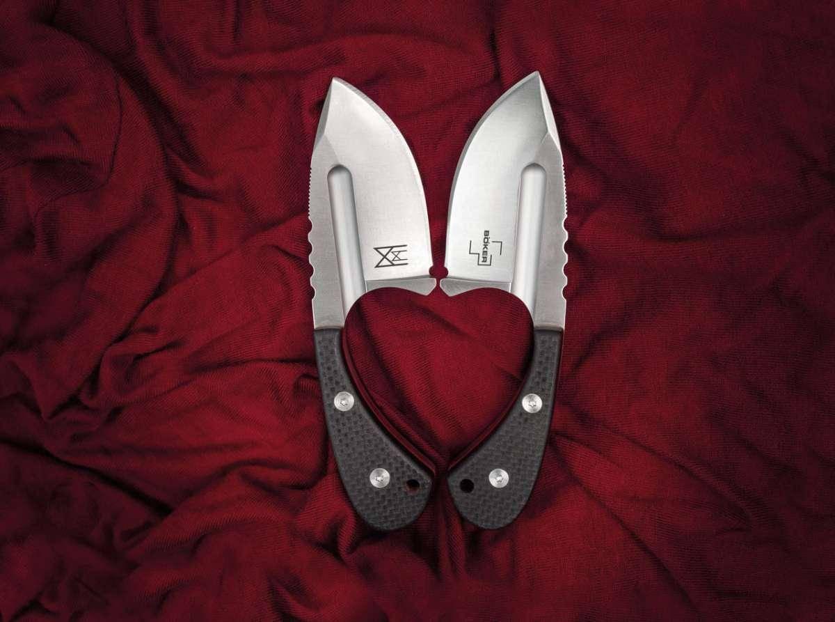 Boker 02BO037 Sigyn Fixed Blade Neck Knife 1.97" D2 - NORTH RIVER OUTDOORS