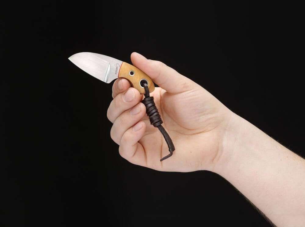 Boker 02BO238 Vox Knives Gnome Fixed 2.2" Olive Wood - NORTH RIVER OUTDOORS