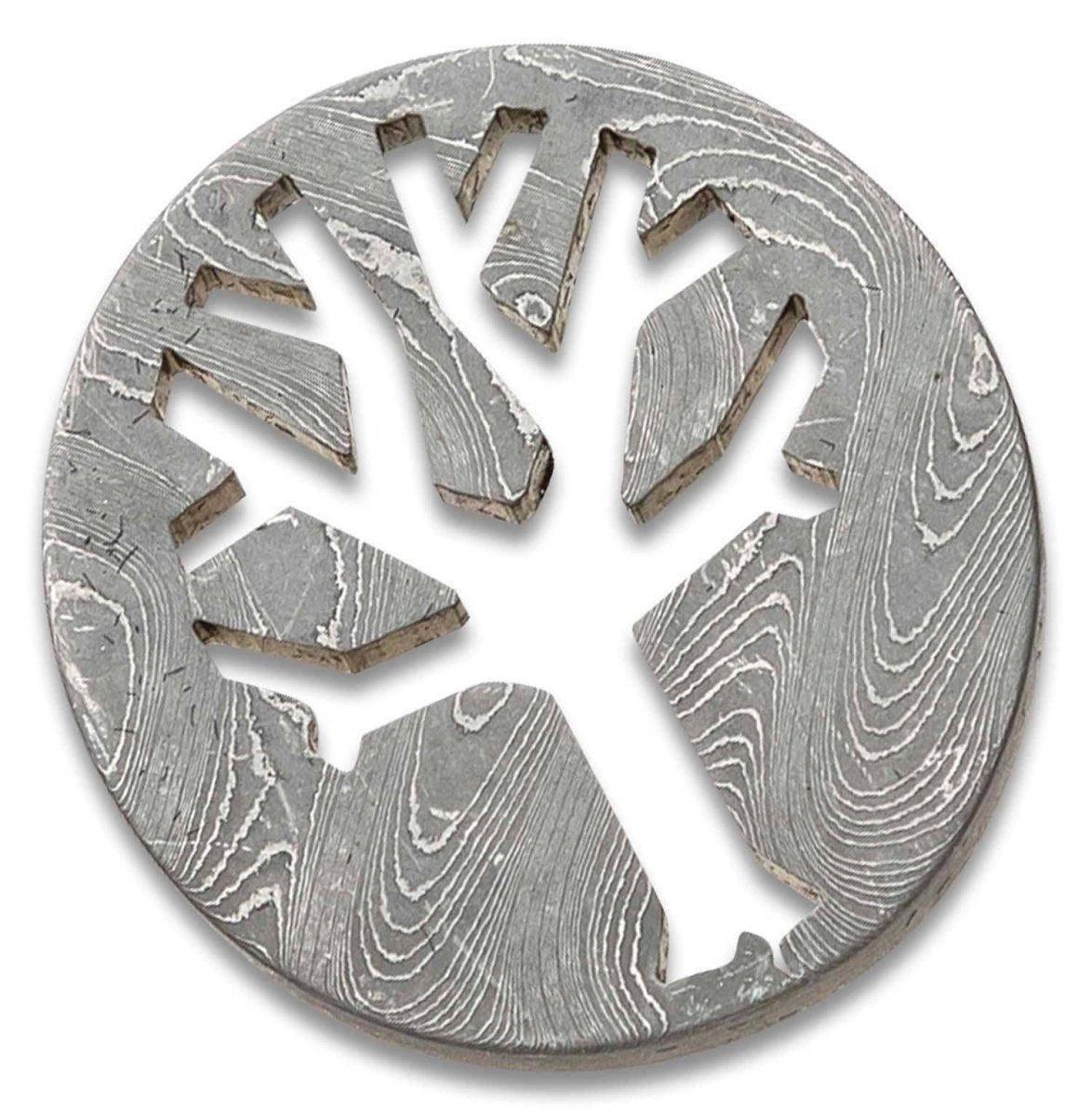 Boker 150004 Damascus Trolley Coin with Keychain - NORTH RIVER OUTDOORS