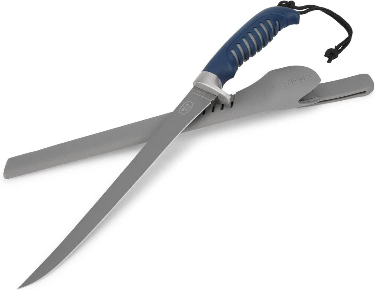 Buck 225 Silver Creek Fillet Knife 9.625" Blade Rubber Handle - NORTH RIVER OUTDOORS