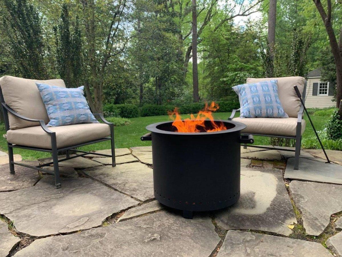 Burly Gather 21" Matte Black Fire Pit (USA) - NORTH RIVER OUTDOORS