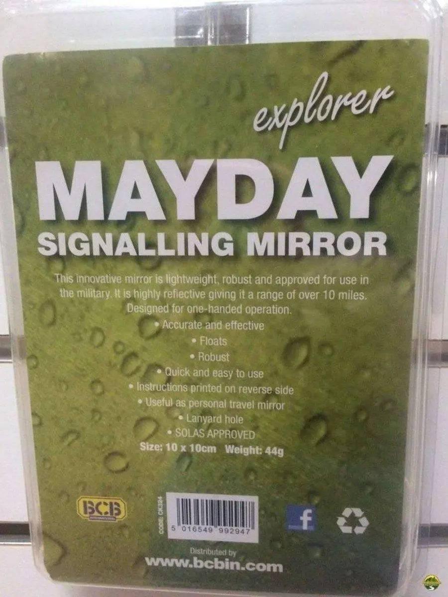 Mayday 4" Signalling Mirror - NORTH RIVER OUTDOORS