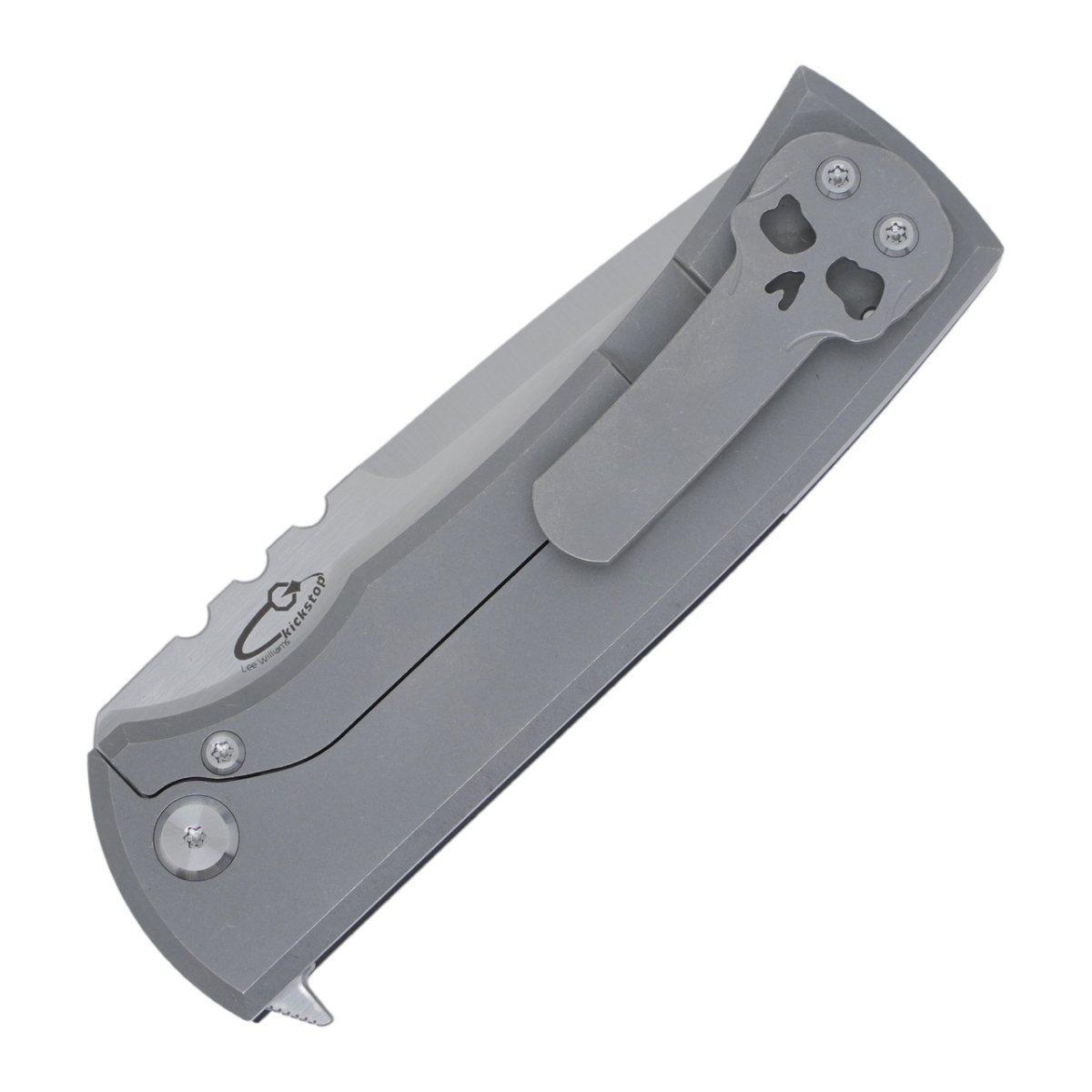 Chaves Redencion 229 Lee Williams Kickstop Flipper Stonewashed Tanto Black G10 Titanium 3.50" - NORTH RIVER OUTDOORS