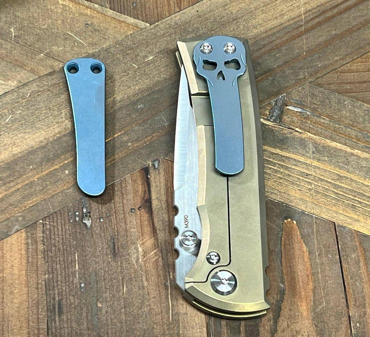 Chaves Redencion Street Semi-Custom Titanium Tanto Knife "Gold Digger" - NORTH RIVER OUTDOORS