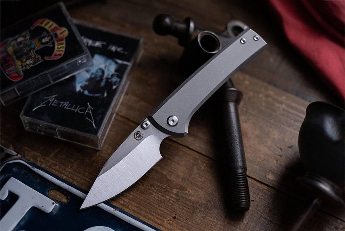 Chaves Scapegoat Street Frame Lock Folding Knife Smooth Ti Handles (3.50" Bohler M390) ST/SG/SWTI/BF - NORTH RIVER OUTDOORS