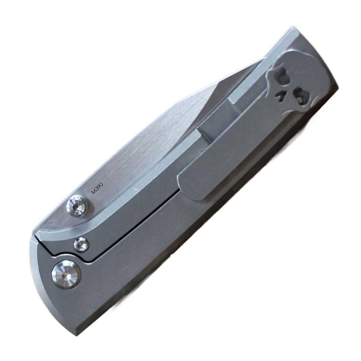 Chaves Scapegoat Street Frame Lock Folding Knife Smooth Ti Handles (3.50" Bohler M390) ST/SG/SWTI/BF - NORTH RIVER OUTDOORS