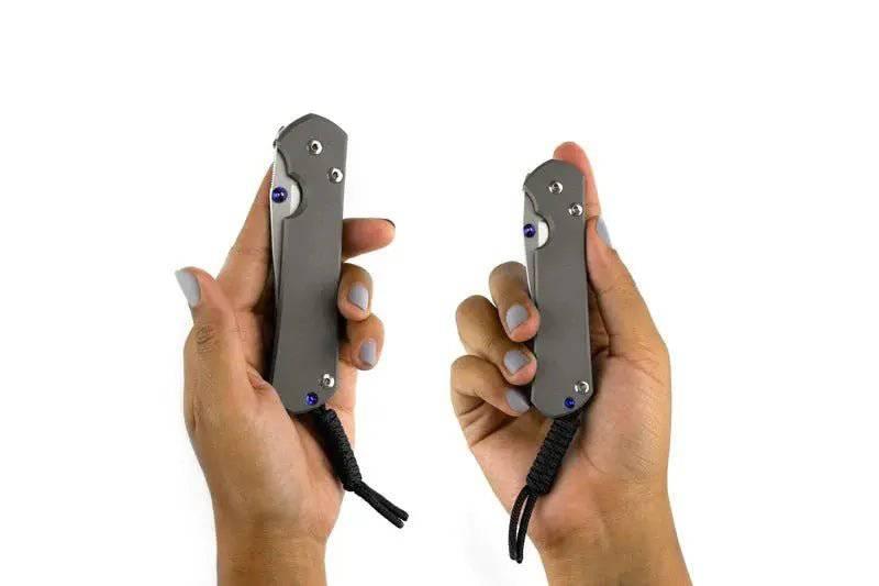 Chris Reeve Large Sebenza 31 Folding Knife 3.61" CPM-MagnaCut Stonewashed Blade Sandblasted Titanium Handles Frame Lock - NORTH RIVER OUTDOORS