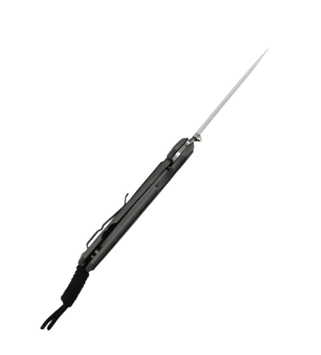 Chris Reeve Large Sebenza 31 Folding Knife 3.61" CPM-MagnaCut Stonewashed Blade Sandblasted Titanium Handles with Black Canvas Micarta Inlays L31-1200 - NORTH RIVER OUTDOORS