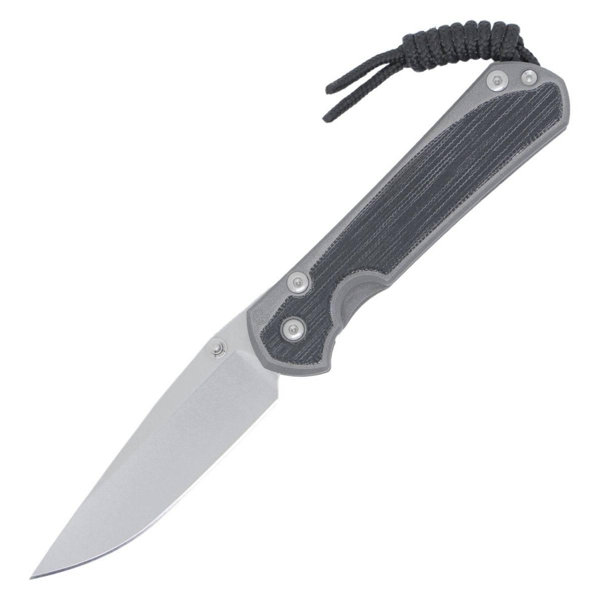 Chris Reeve Small Sebenza 31 S31-1200 Folding Knife 2.99" CPM-MagnaCut Sandblasted Titanium Handles with Black Canvas Micarta Inlays Frame LocK - NORTH RIVER OUTDOORS