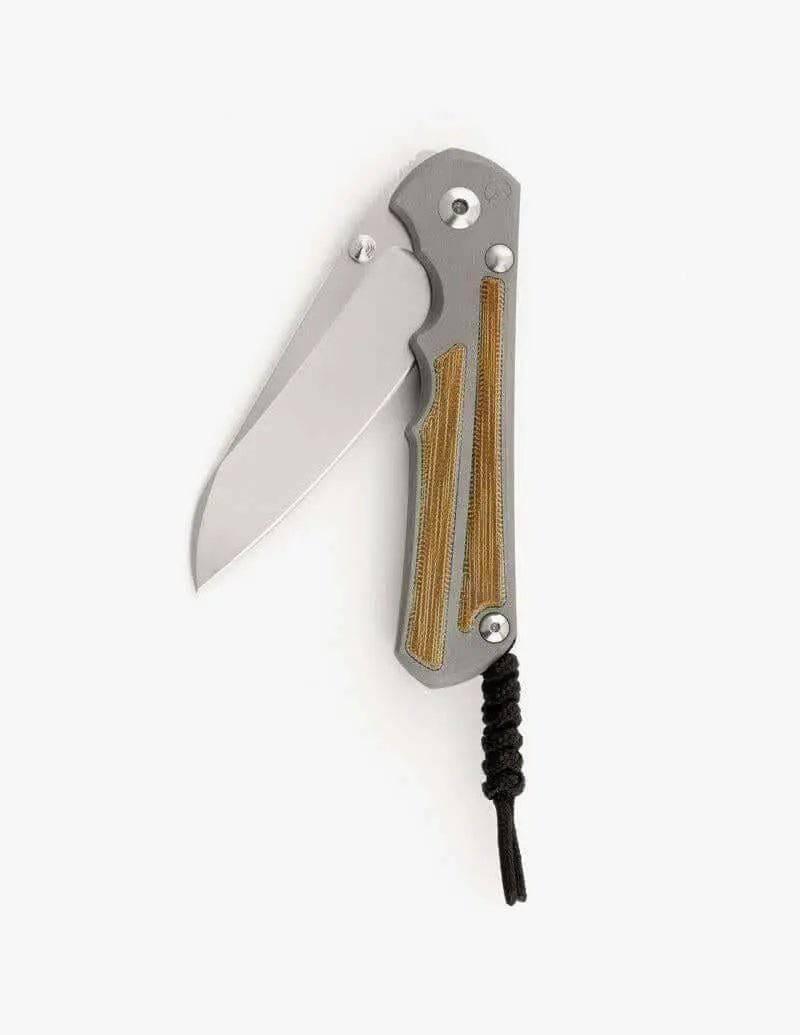 Chris Reeves Large Inkosi Natural Canvas Micarta - NORTH RIVER OUTDOORS