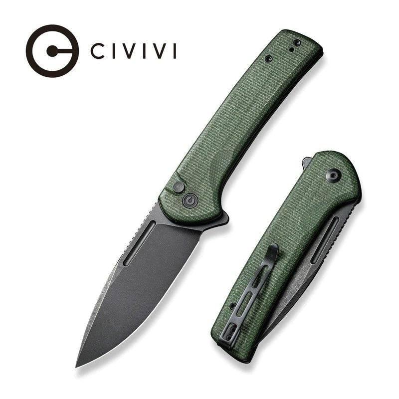 Civivi C210062 Green Micarta Conspirator Flipper - NORTH RIVER OUTDOORS