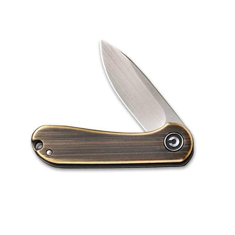 CIVIVI Mini Elementum Keyring Flipper Knife 1.83" Brass - NORTH RIVER OUTDOORS