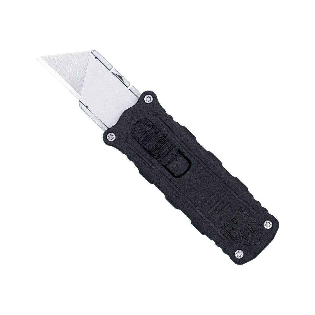 CobraTec Black OTF Utility Knife Side Button - NORTH RIVER OUTDOORS
