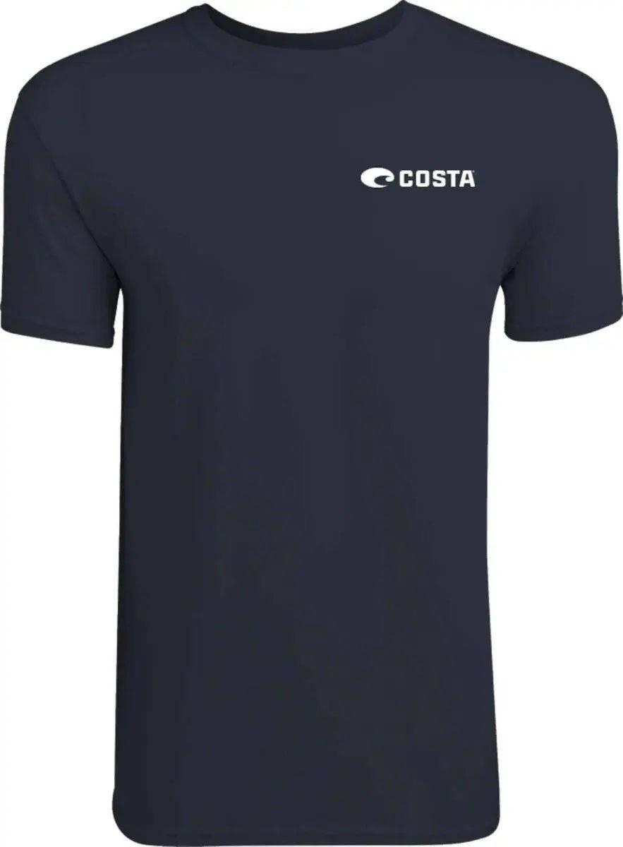 Costa Topwater Short Sleeve T Shirt (Navy) - NORTH RIVER OUTDOORS