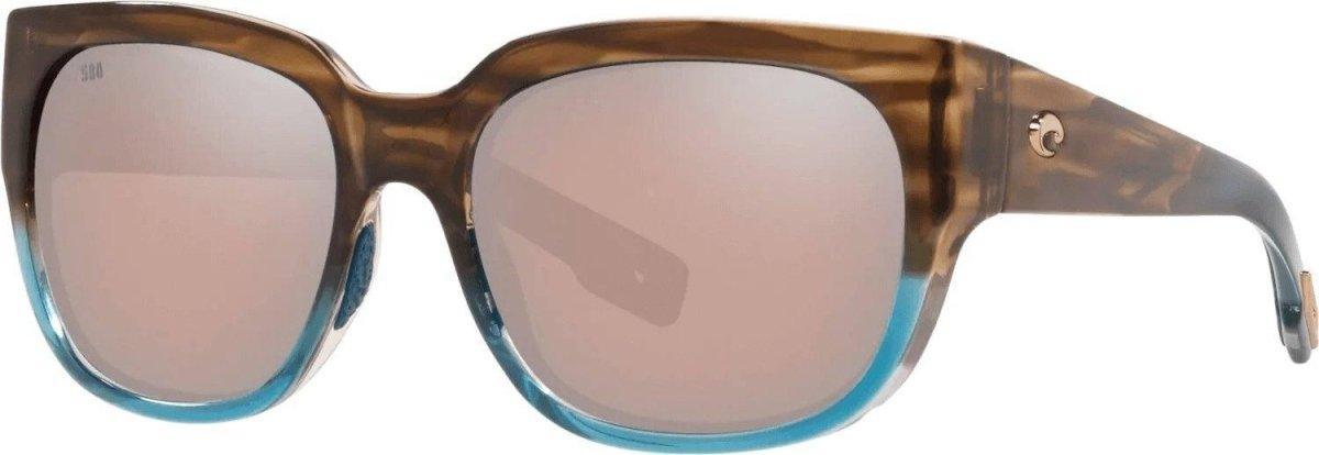 Costa Waterwoman Sunglasses Shiny Wahoo Copper Silver Mirror 580G - NORTH RIVER OUTDOORS
