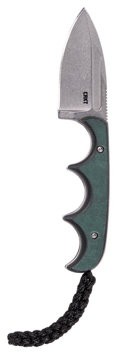 CRKT 2396 Folts Minimalist Fixed Blade Neck Knife 2.15" Stonewash Spear Point - NORTH RIVER OUTDOORS