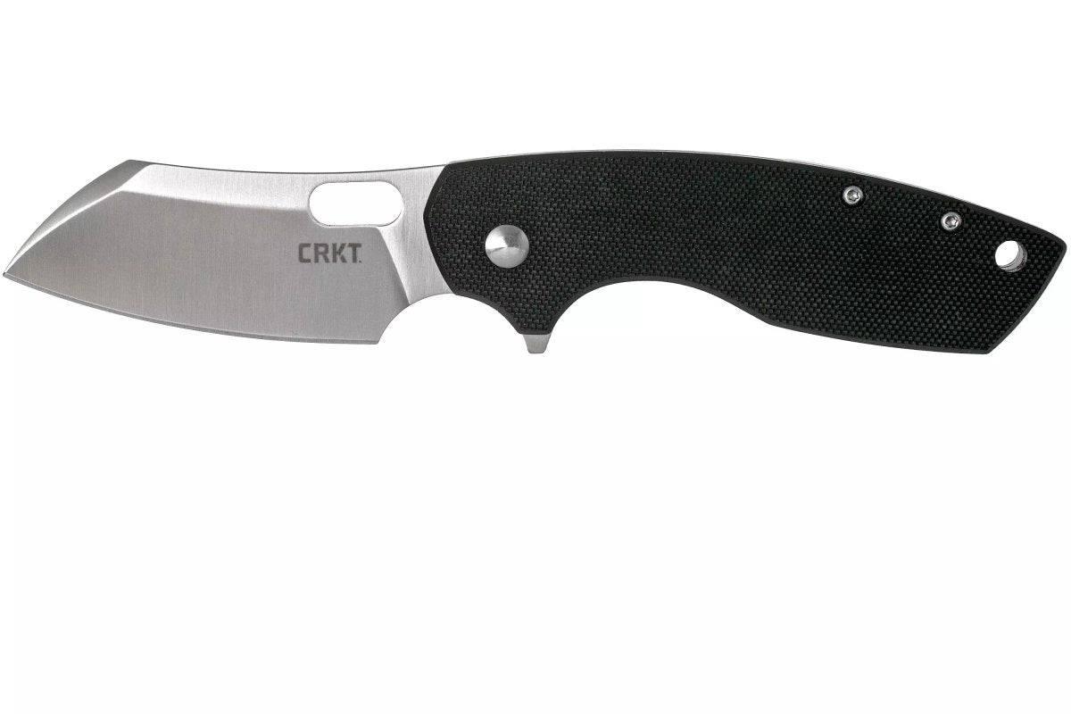 CRKT 5315G Jesper Vox Pilar Large Flipper Knife 2.669" Satin Plain Blade Black G10 - NORTH RIVER OUTDOORS