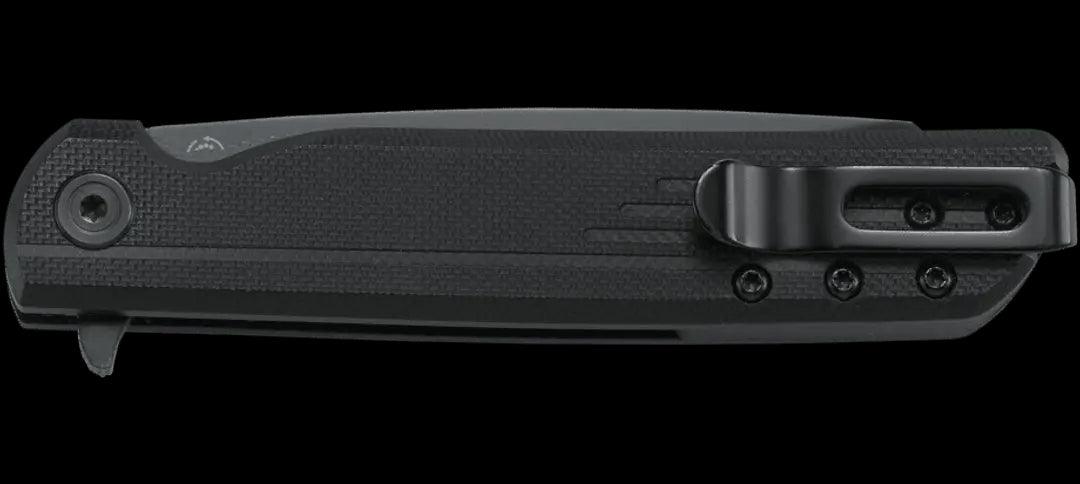 CRKT Matthew Lerch LCK + Blackout Assisted Flipper Knife 3.244" Black Reverse Tanto Blade - NORTH RIVER OUTDOORS