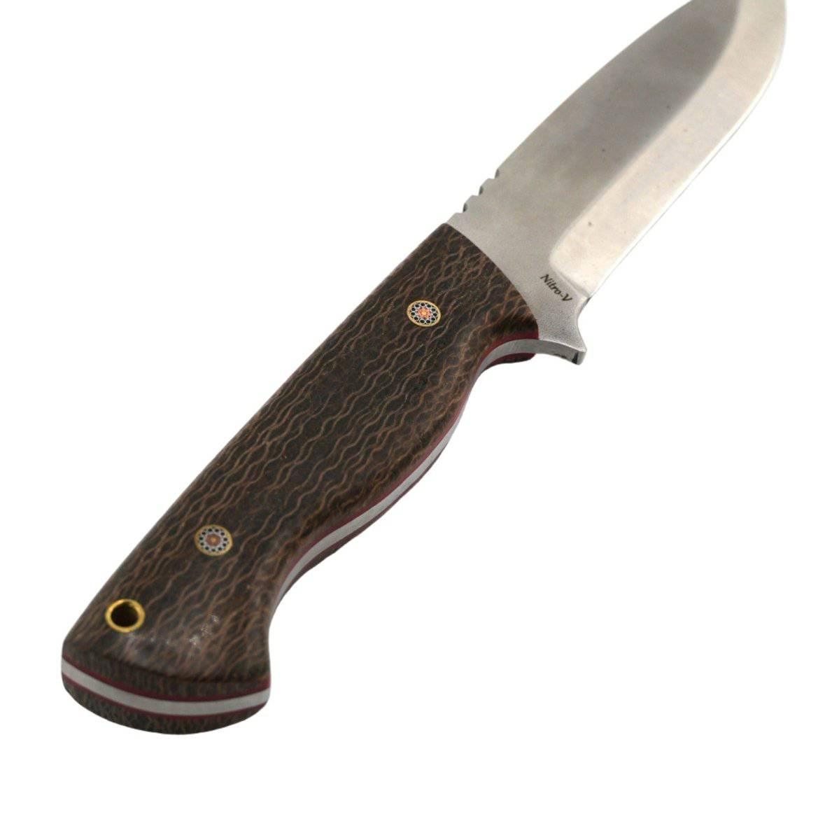 CUR Custom Kestrel Fixed Blade Maple Handle Mosaic Pins (USA) - NORTH RIVER OUTDOORS