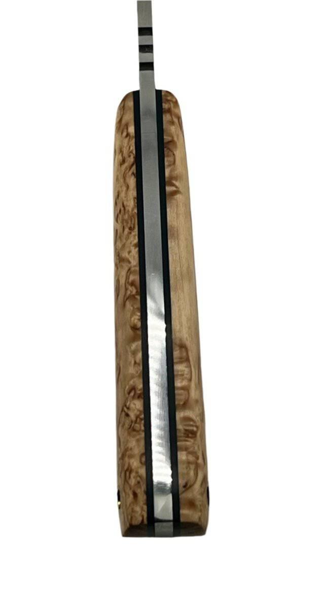 CUR Custom Kestrel Fixed Blade with Salted Maple Handle Mosaic Pins (USA) - NORTH RIVER OUTDOORS