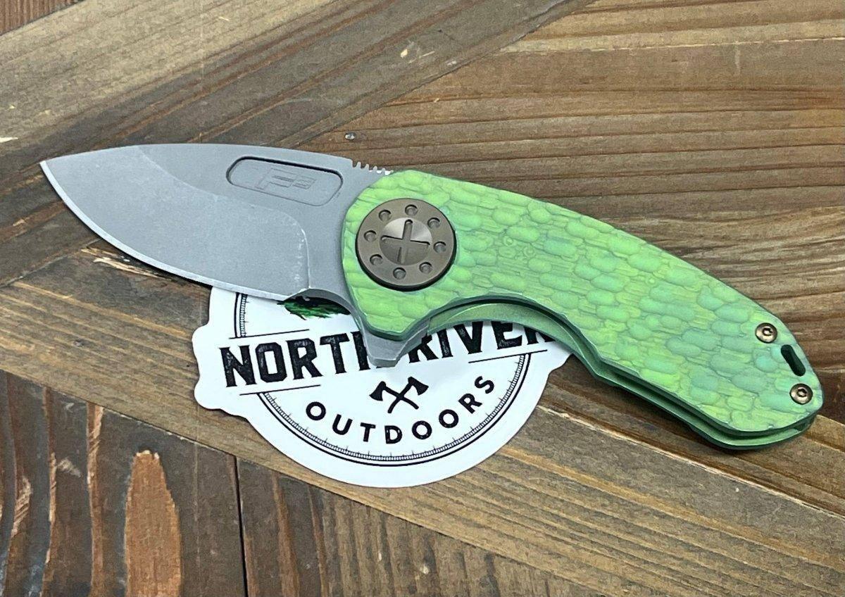 Curtiss F3 Compact Slicer Flipper FJ-Mill Handles SW MagnaCut Blasted Ti HW (USA) - NORTH RIVER OUTDOORS
