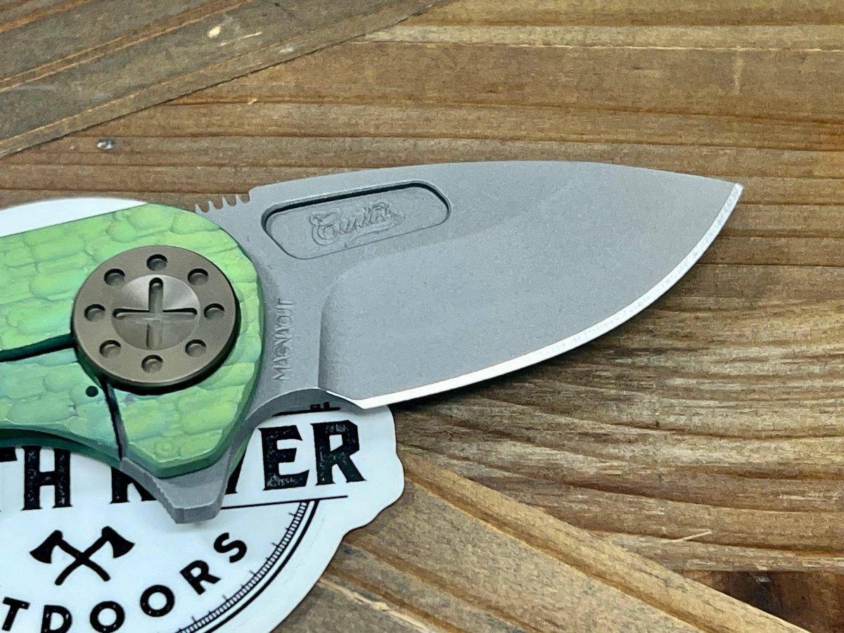 Curtiss F3 Compact Slicer Flipper FJ-Mill Handles SW MagnaCut Blasted Ti HW (USA) - NORTH RIVER OUTDOORS