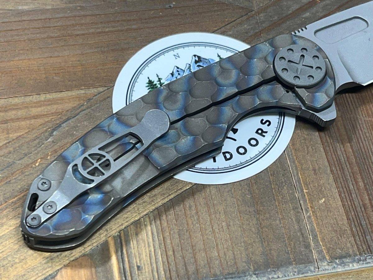 Curtiss F3 Large Slicer Flipper PM-Mill Handles SW MagnaCut Blasted Ti HW (USA) - NORTH RIVER OUTDOORS