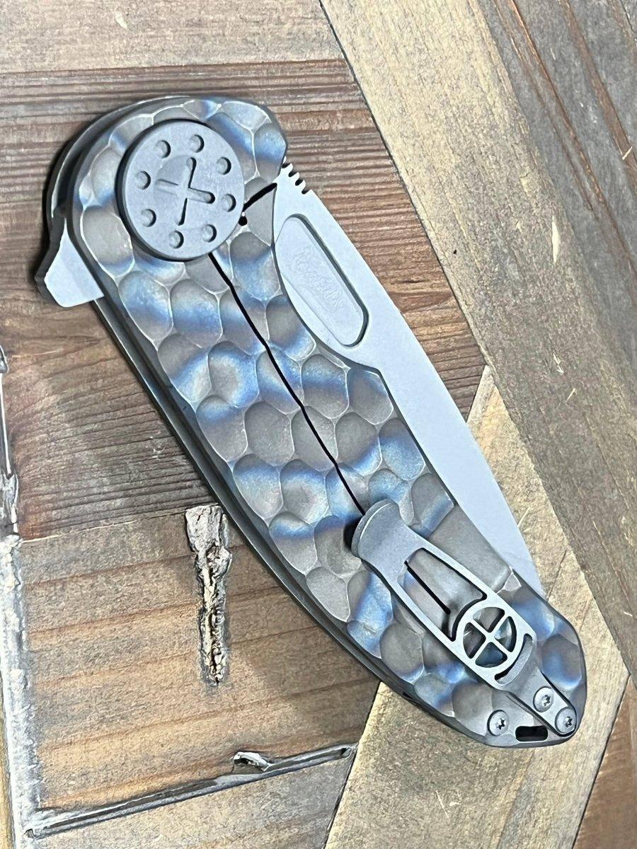 Curtiss F3 Large Slicer Flipper PM-Mill Handles SW MagnaCut Blasted Ti HW (USA) - NORTH RIVER OUTDOORS