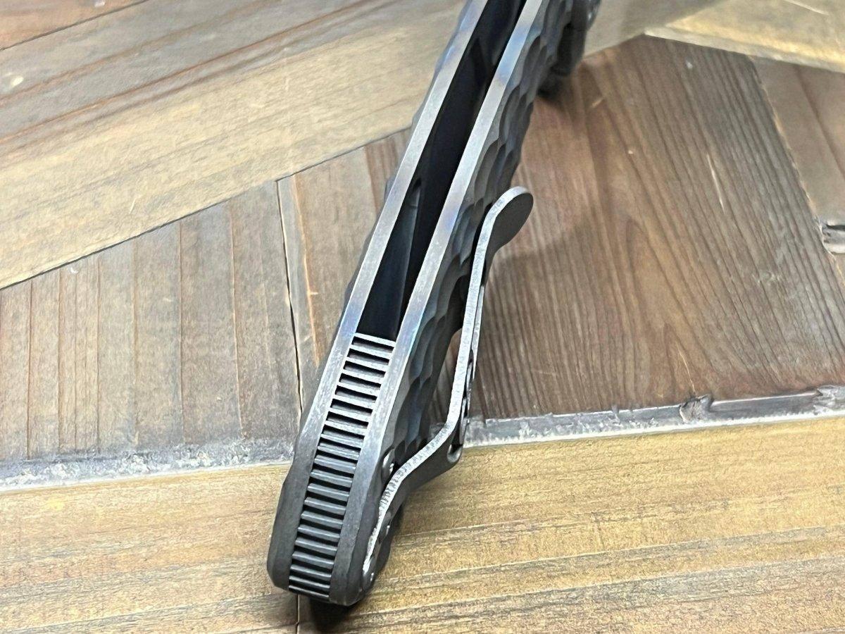 Curtiss F3 Large Slicer Flipper PM-Mill Handles SW MagnaCut Blasted Ti HW (USA) - NORTH RIVER OUTDOORS