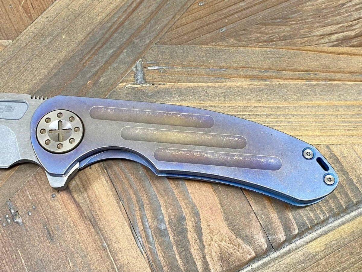 Curtiss F3 Large Slicer Flipper Slim MagnaCut Stonewash Ball Mill Ombre Bronze (USA) - NORTH RIVER OUTDOORS