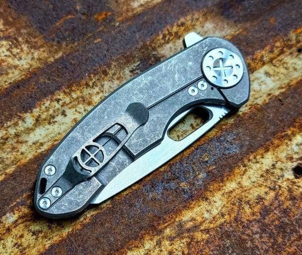 Curtiss F3 Medium Flipper Knife 3.25" CTS-XHP Wharncliffe - F3 Medium WH/FL - NORTH RIVER OUTDOORS