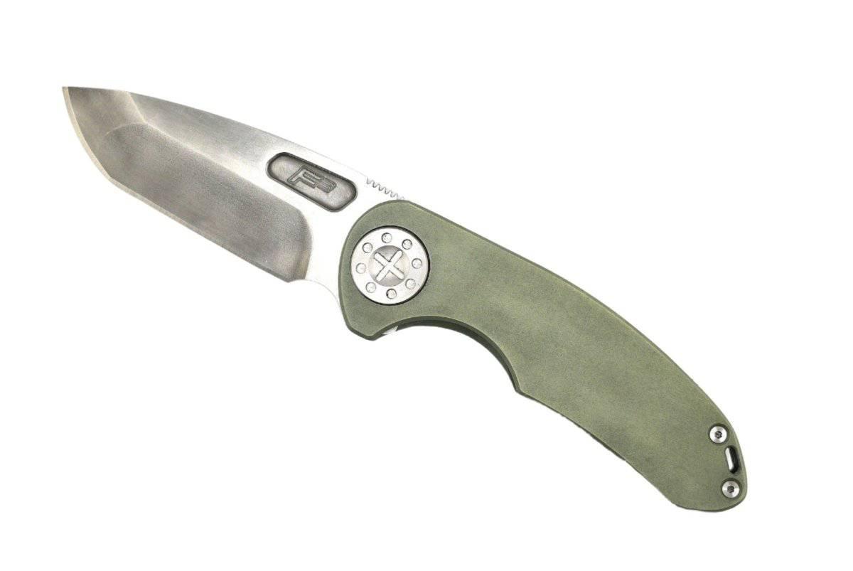 Curtiss F3 Medium Spanto Semi-Custom Non-Flipper Slim MagnaCut Hunter Green Handles (USA) - NORTH RIVER OUTDOORS