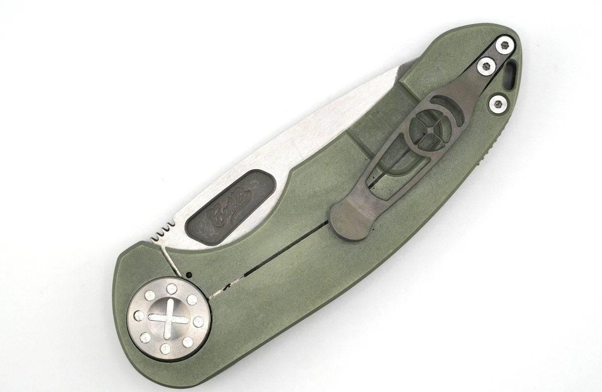 Curtiss F3 Medium Spanto Semi-Custom Non-Flipper Slim MagnaCut Hunter Green Handles (USA) - NORTH RIVER OUTDOORS