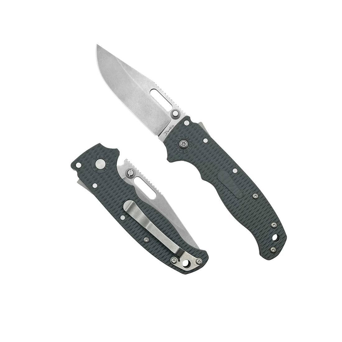 Demko AD20.5 Shark Lock Folding Knife 3" CPM-S35VN Clip Point Blade Black G10 - NORTH RIVER OUTDOORS