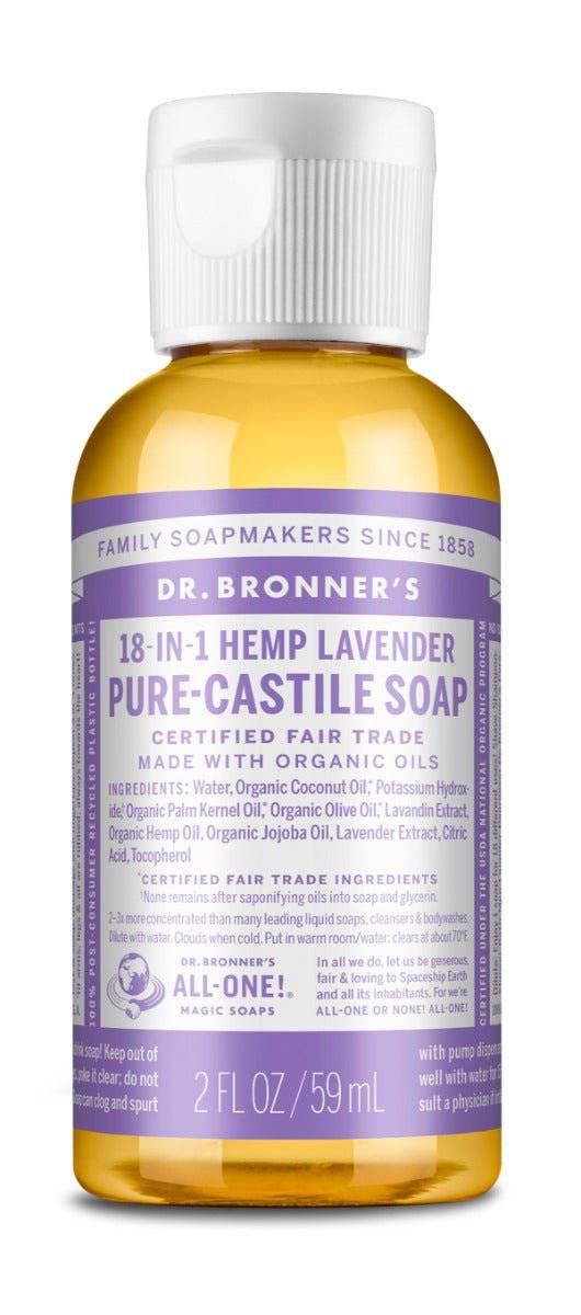 Dr. Bronner's Organic Liquid Soap 2oz Travel Size - NORTH RIVER OUTDOORS