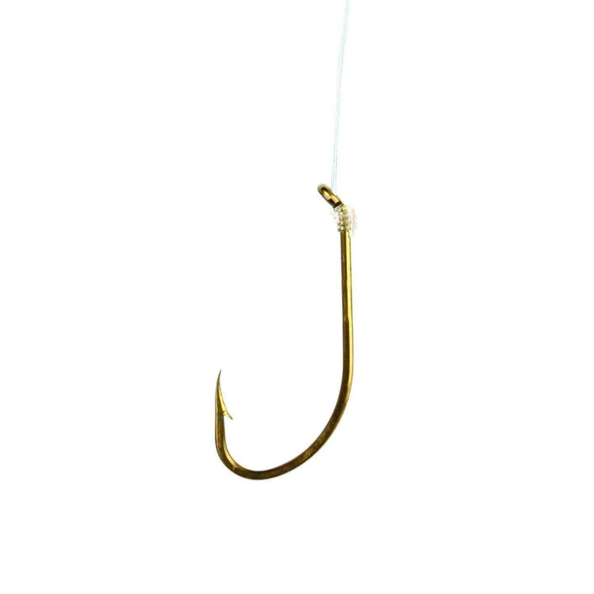 double claw fishing hooks Eagle Class Double Snell Size 3/0 Bronze (032H-3/0)