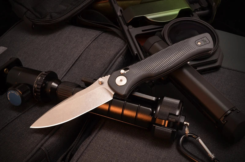 SPARTAN Eleos Crossbar Lock Knife Stonewash (SFBL15SWBK)