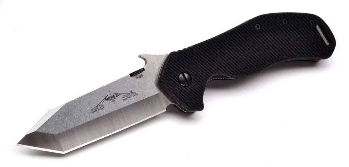 Emerson Bulldog SF Plain Stonewashed Blade - NORTH RIVER OUTDOORS