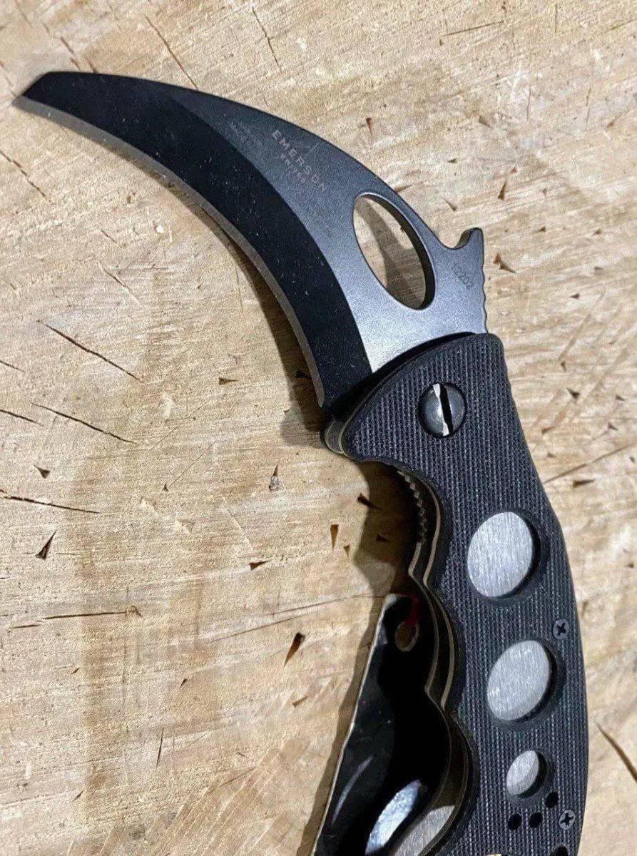 Emerson Combat Folding Karambit Black (USA) - NORTH RIVER OUTDOORS
