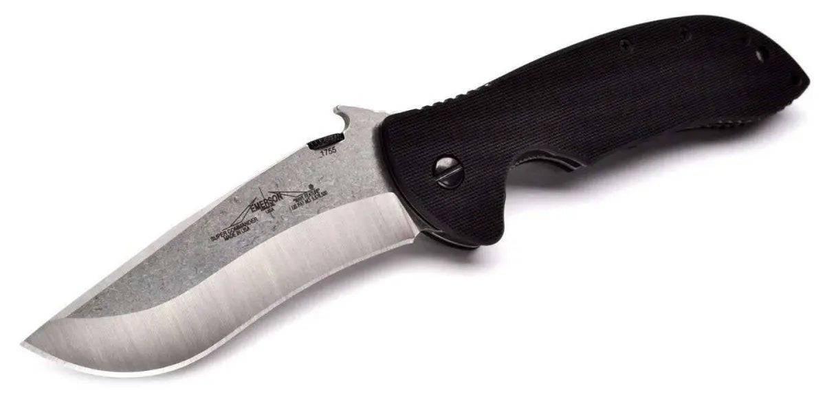 Emerson Mini Commander SF Plain Stonewashed Blade - NORTH RIVER OUTDOORS