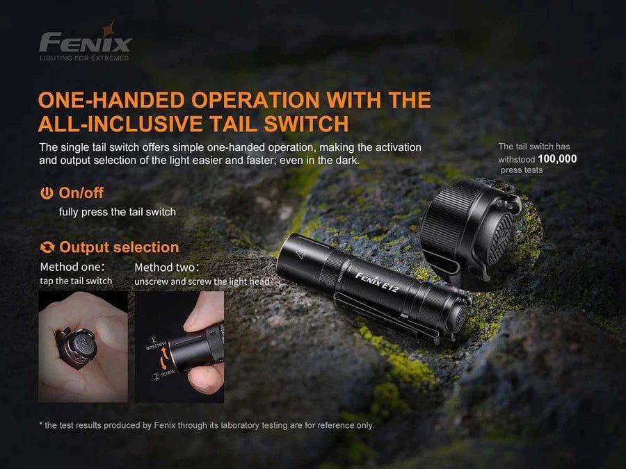 Fenix E12 V2.0 AA EDC Flashlight - NORTH RIVER OUTDOORS