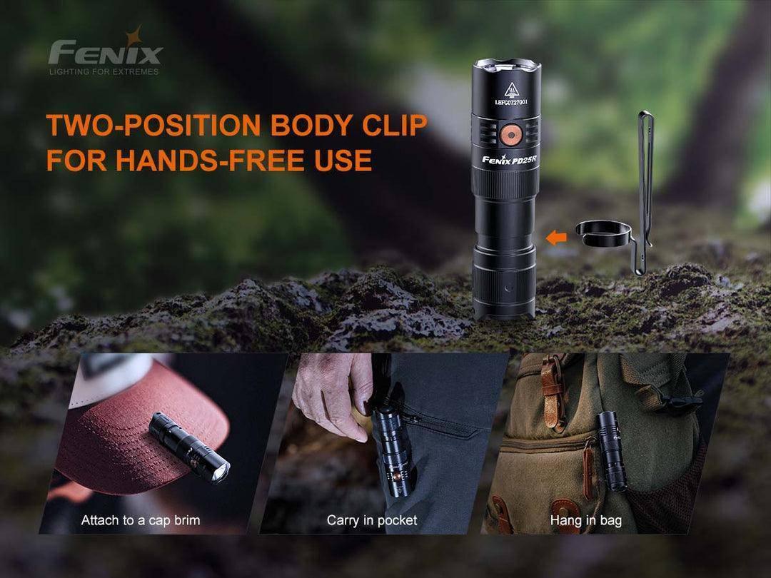 Fenix PD25R Rechargeable EDC Flashlight (USB-C 800 Lumen) - NORTH RIVER OUTDOORS